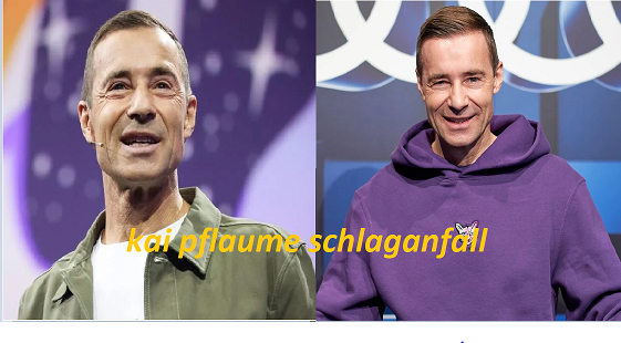 Kai Pflaume Schlaganfall